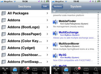 Cydia for iPhone 
