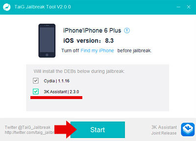 Jailbreak iOS 8.1.3-8.3 from TaiG  