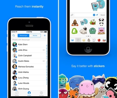 Facebook has released an updated version of Facebook Messenger in the style of iOS 7