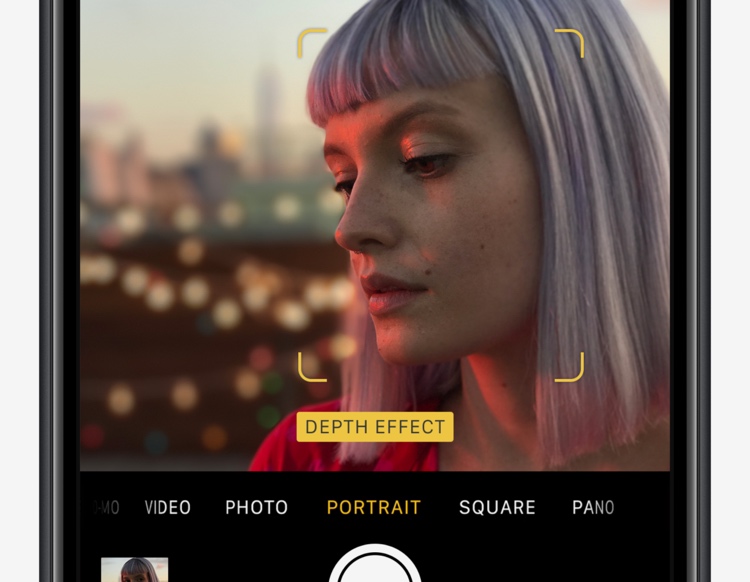 how to take a portrait photo on an iPhone 7 
