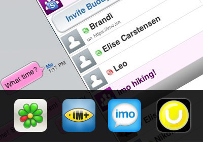 ICQ on iPhone, comparison of four ICQ clients 