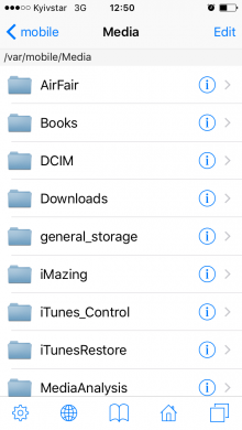 iFile: file manager for iPhone 