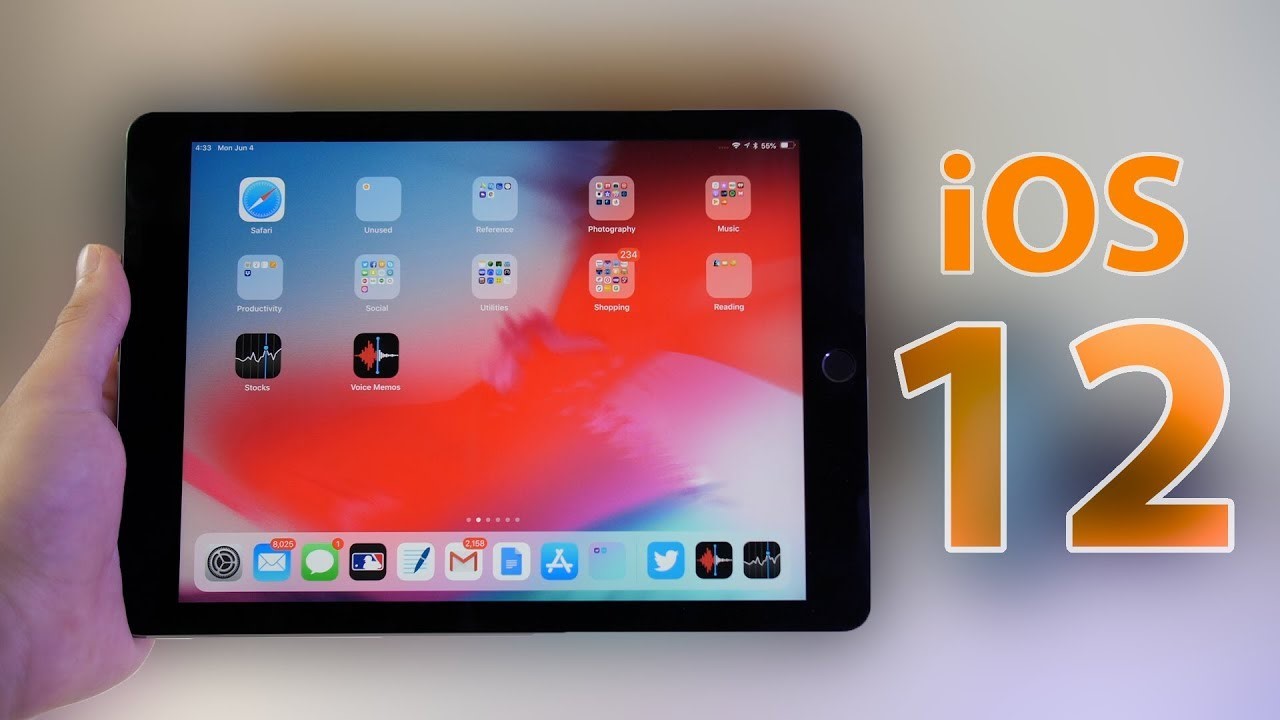 iOS 12 to iPad Pro 