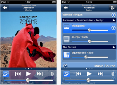 iPeng: control SqueezeBox players with iPhone 