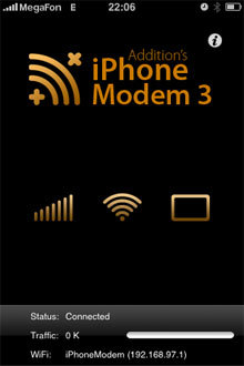 IPhone as a modem