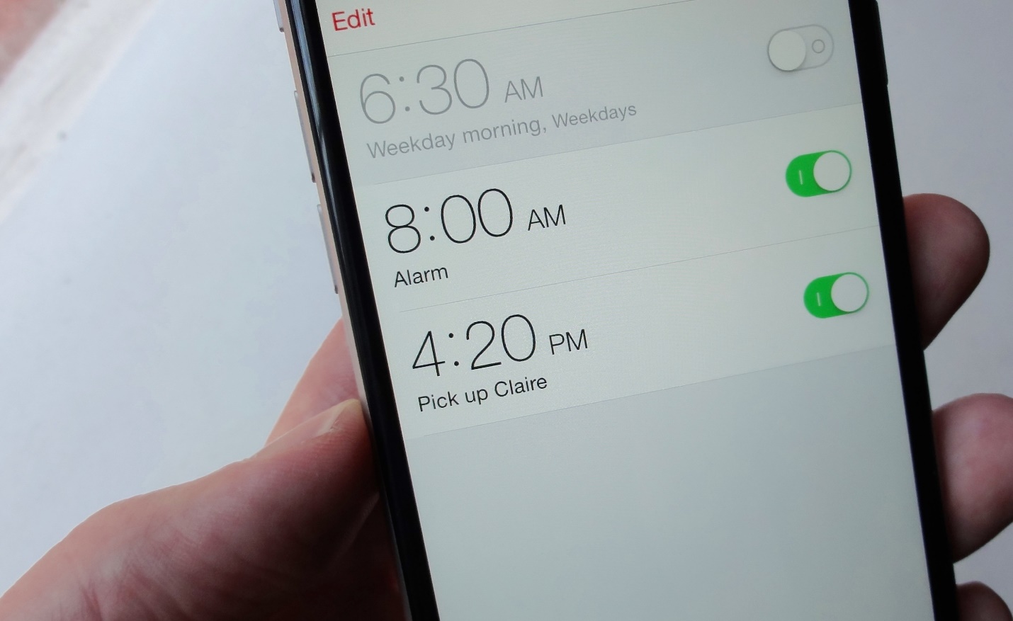 How to adjust alarm volume on Phone 