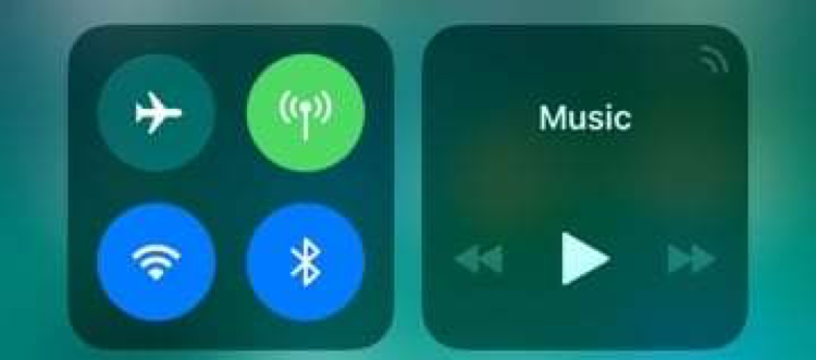 How to turn off Wi-Fi and Bluetooth in Control Center 
