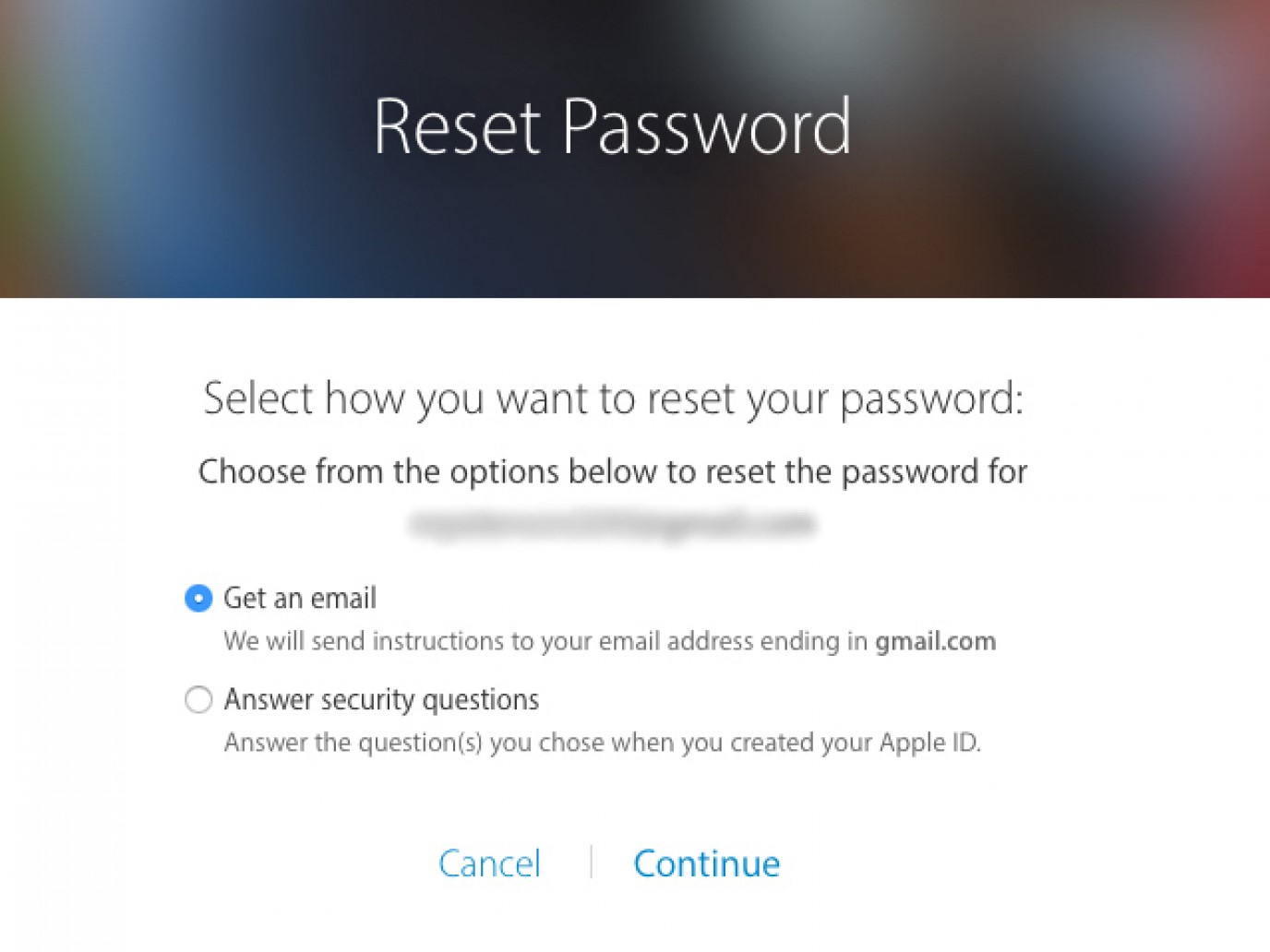 How do I recover my password via email? 