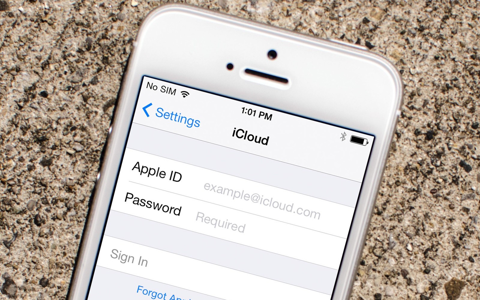 how to reset an account on an iPhone 
