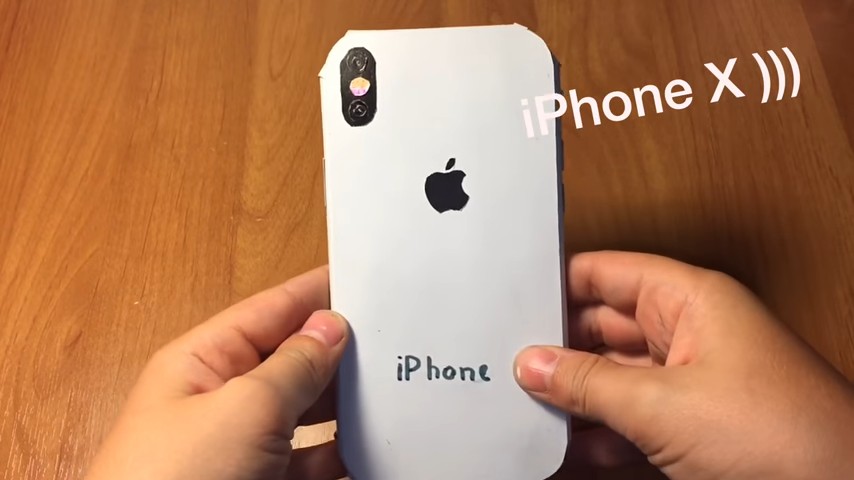 Making iPhone X out of paper 