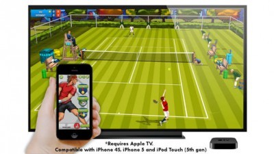 Motion Tennis for Apple TV - iPhone like a tennis racket 