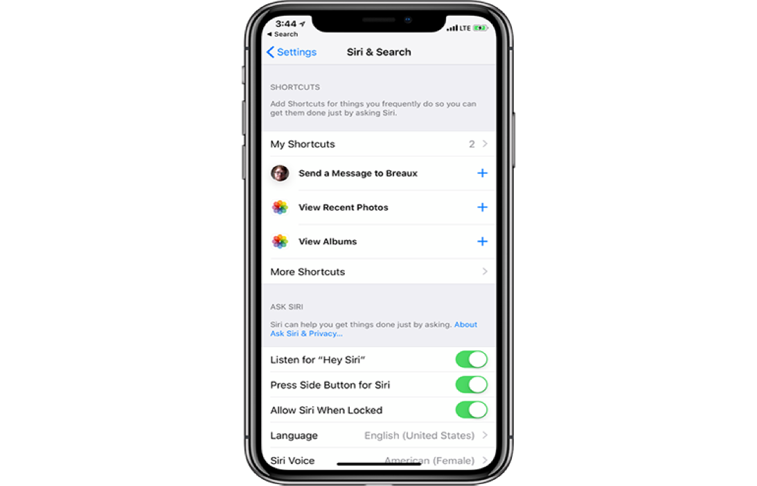 Chips iOS 12: Apps Shortcuts 