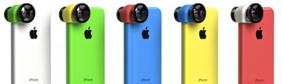 Olloclip introduced a set of interchangeable lenses for iPhone 5c