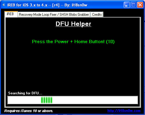 Untethered jailbreak 5.0 for 3GS, Bootrom, iReb, error 1600 and more 