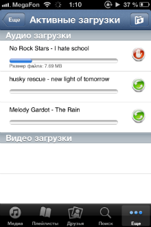 Program for downloading music from VKontakte 