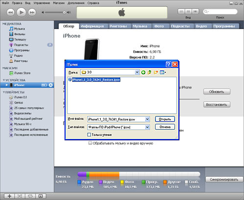 Firmware iPhone 3.0 - Instruction