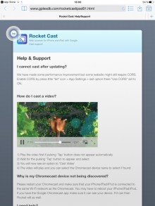 Rocket Video Cast - Watch videos on the big screen