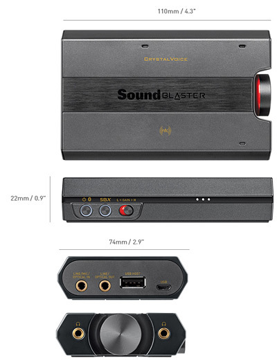 Sound Blaster E5 - USB DAC & Bluetooth Smartphone Amplifier 