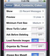 Mail tricks in iPhone 
