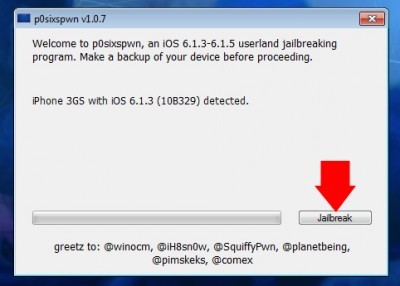 Untethered jailbreak released iOS 6.1.3-6.1.5 