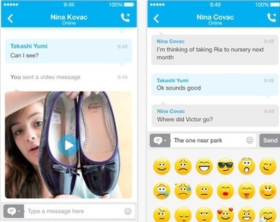 An updated version has been released Skype in the style of iOS 7