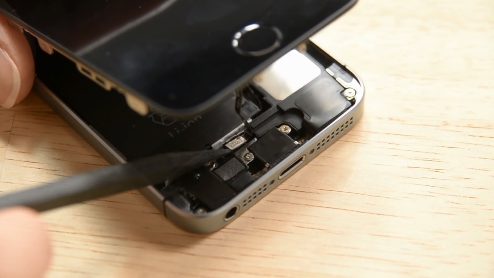 replacing a button on an iPhone 5s 